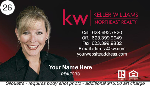 Keller Williams Business Card front 26